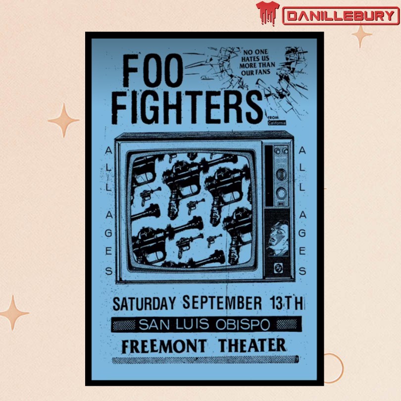 Foo Fighters Sept 13 2025 San Luis Obispo California Tour Poster