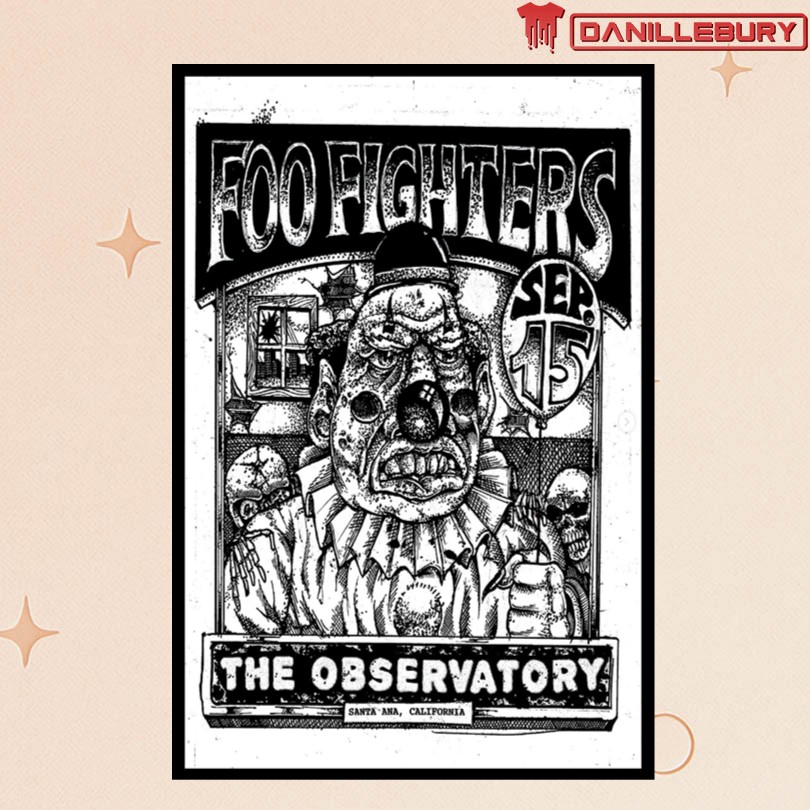 Foo Fighters Sept 15 2025 The Observatory Santa Ana, CA Poster