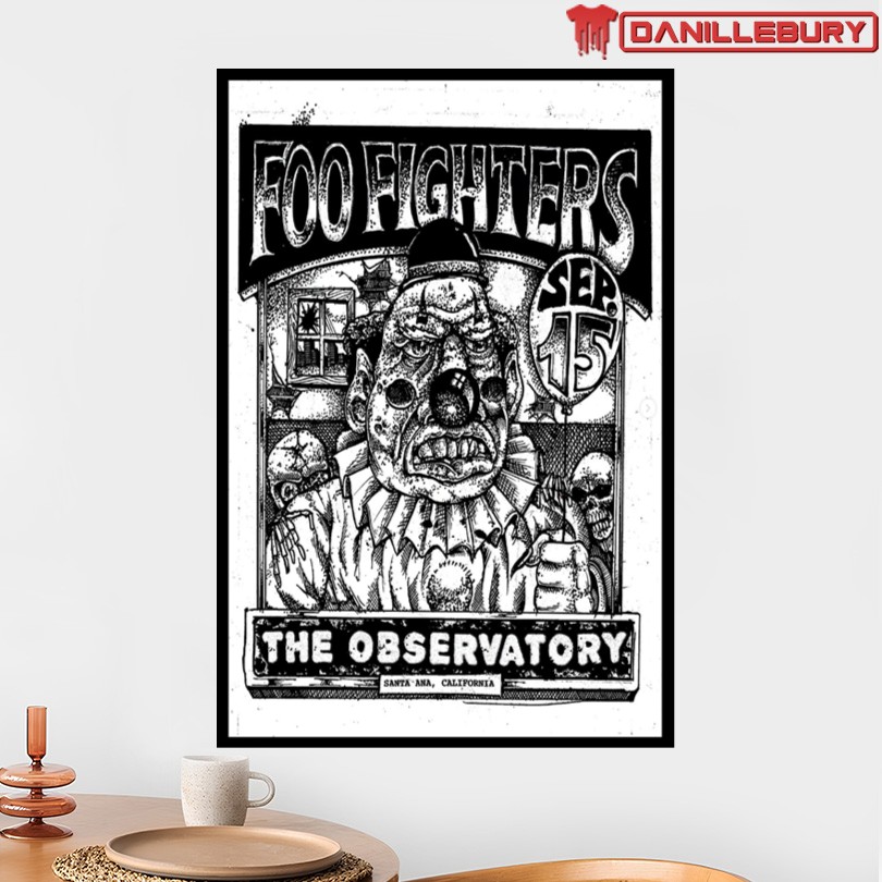 Foo Fighters Tour 2025 Santa Ana, CA Poster - Image 2