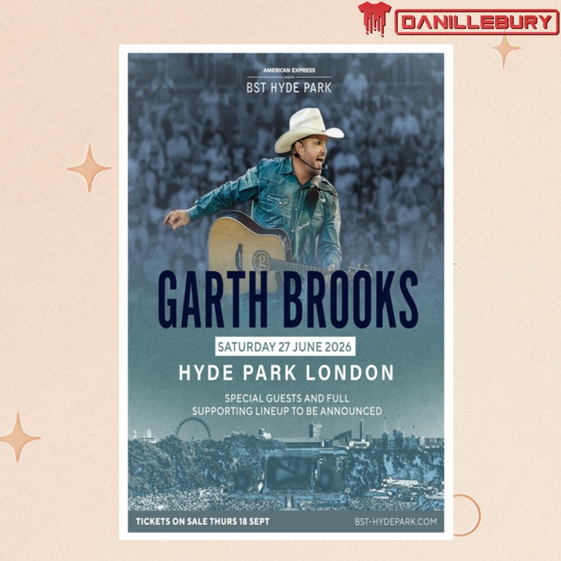 Garth Brooks June 27 2026 Hyde Park London Tour Poster