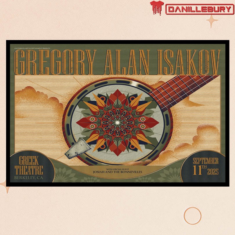 Gregory Alan Isakov Sept 11 2025 Greek Theater Berkeley CA Poster