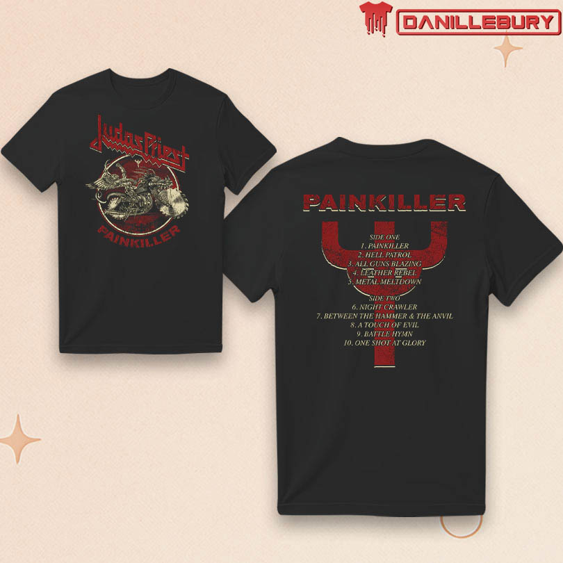 Judas Priest Painkiller Album Tracklist New T-Shirt