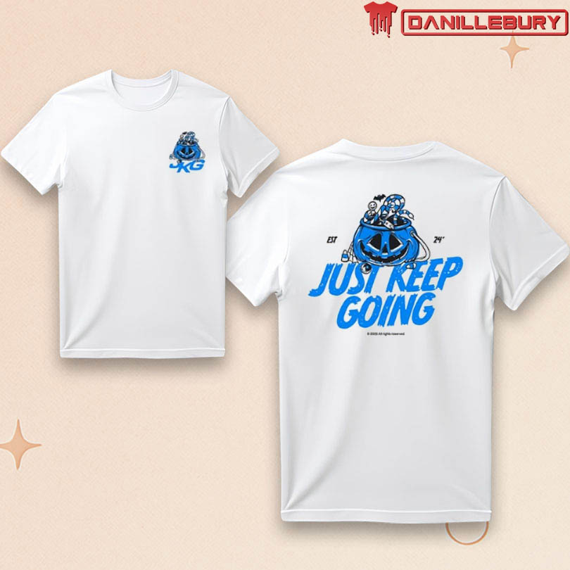 Kixnkarbs Just Keep Going Blue Pumpkin T-Shirt