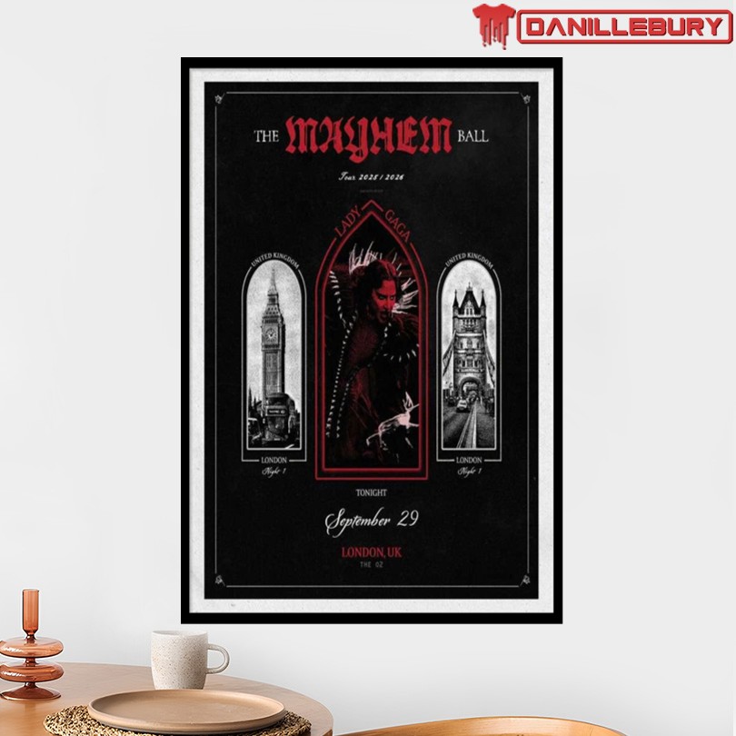 Lady Gaga London UK 9 29 25 Event Poster - Image 2