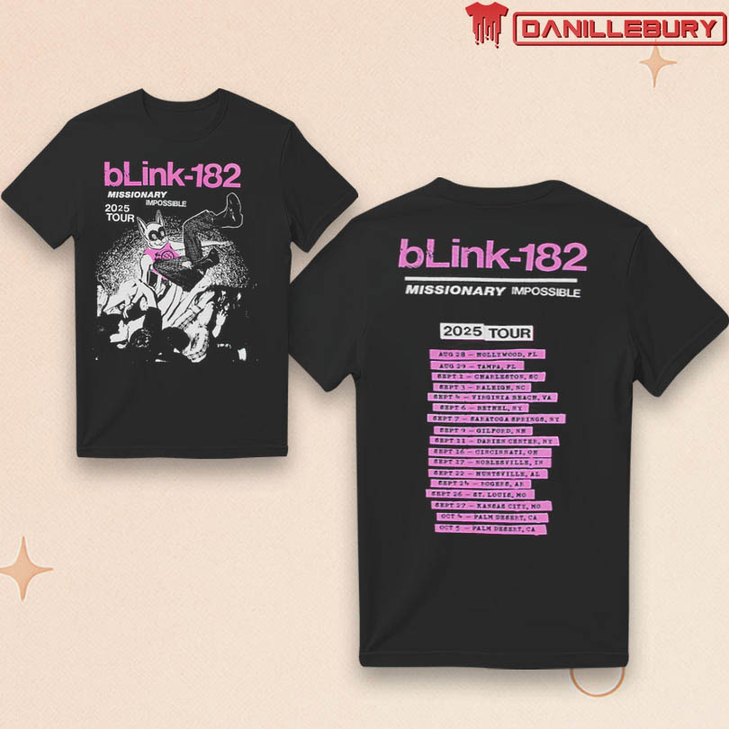 Limited Edition Blink-182 Missionary Impossible Tour Shirt