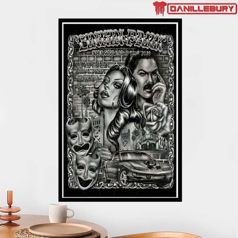 Linkin Park Sacramento From Zero World Tour 2025 Poster - Image 2