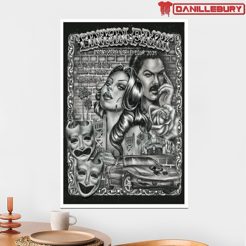 Linkin Park Tour Sacramento 2025 Poster - Image 2