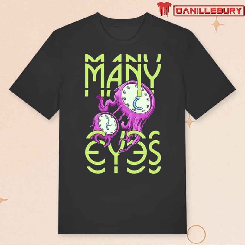 Many Eyes Purple Clocks Merch