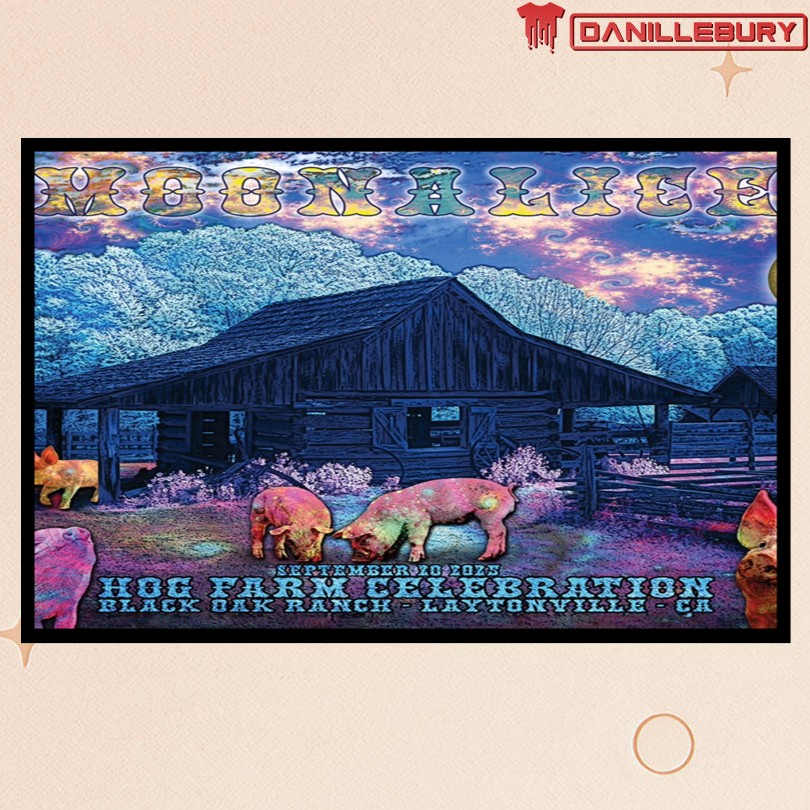 Moonalice Sept 20 2025 Hog Farm Celebration Laytonville CA Poster