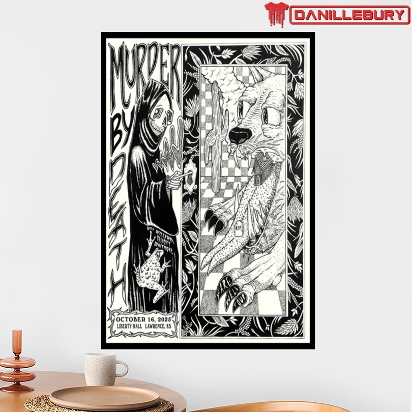 Murder By Death Oct 16 2025 Liberty Hall Lawrence KS Poster - Image 2