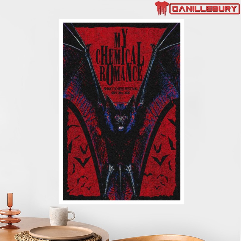 My Chemical Romance Sept 20 2025 Shaky Knees Festival Poster - Image 2