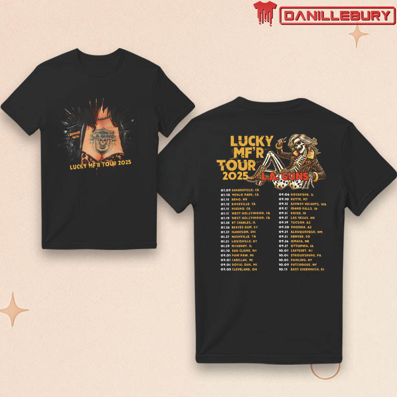New L.A. Guns Lucky MFr 2025 Tour Merch