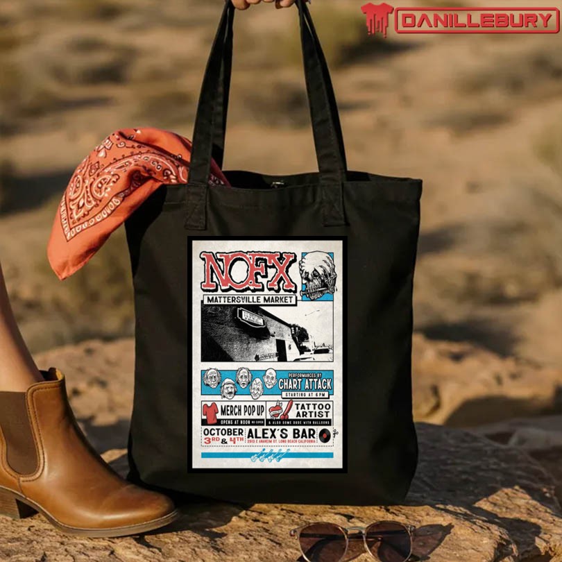 NOFX Oct 3rd & 4th 2025 Alex's Bar Long Beach CA Poster - Image 4