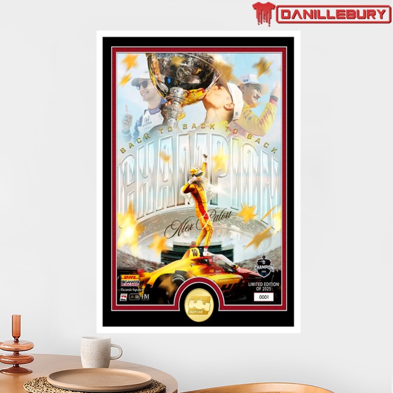 NTT INDYCAR 2025 Champion Alex Palou Winner Poster - Image 2