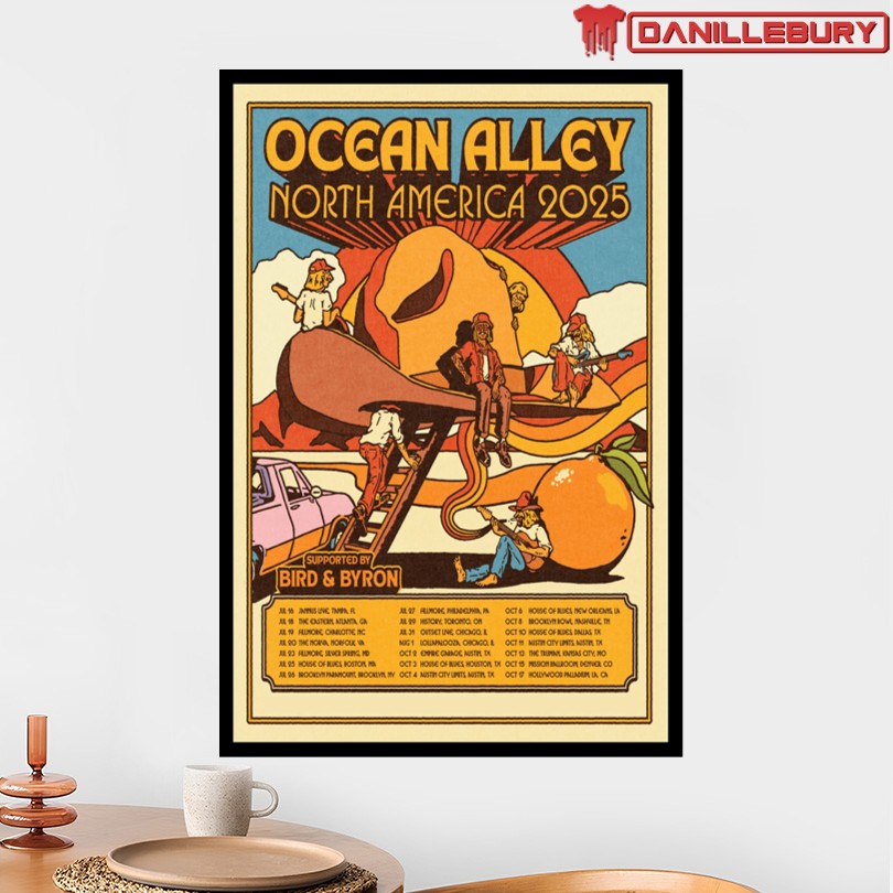 Ocean Alley 2025 Tour North America Poster - Image 2