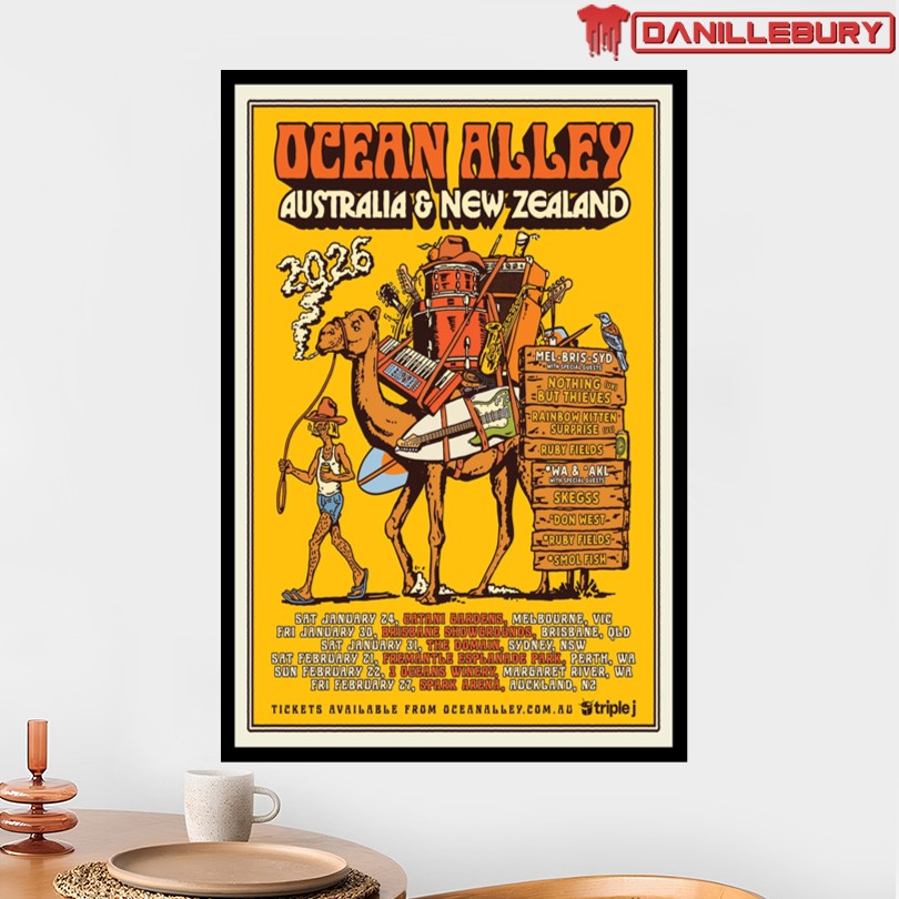 Ocean Alley Australia & New Zealand Tour 2026 Poster - Image 2