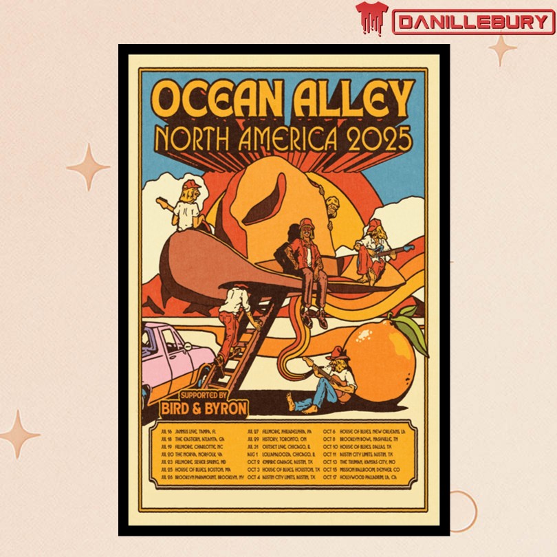 Ocean Alley North America Live 2025 Poster