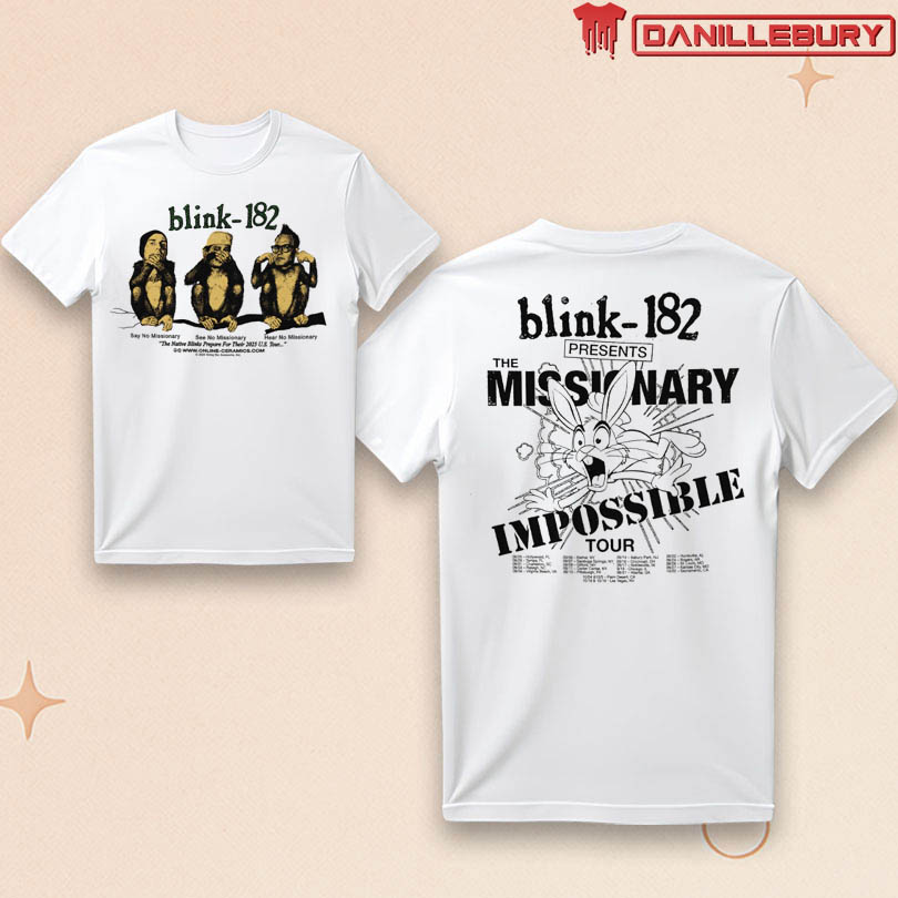 Official Blink-182 Missionary Impossible Shirt