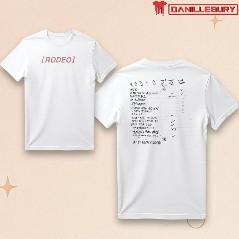 Official Travis Scott Rodeo Jim Joe White Board Merch