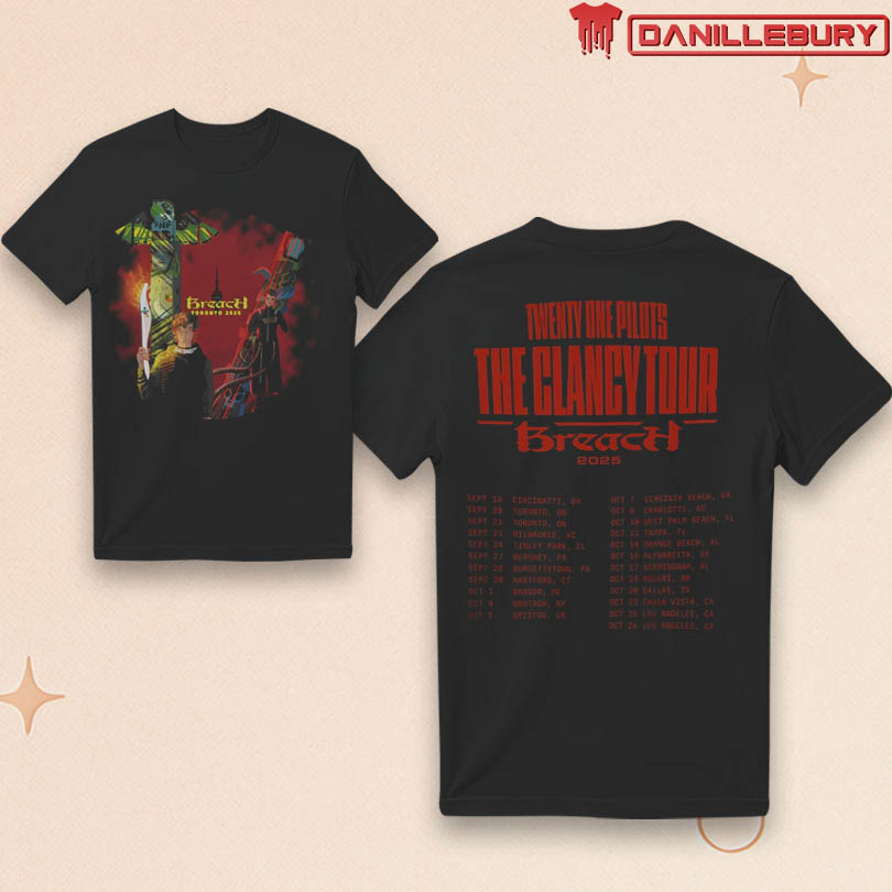 Official Twenty One Pilots The Clancy Tour Breach 2025 Tee