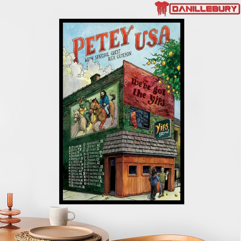 Petey USA Concert Tour Yips 2025 Poster - Image 2