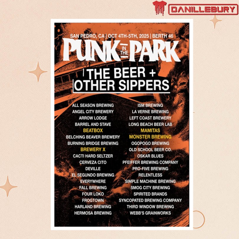 Punk In The Park Festival Lineup Poster 2025
