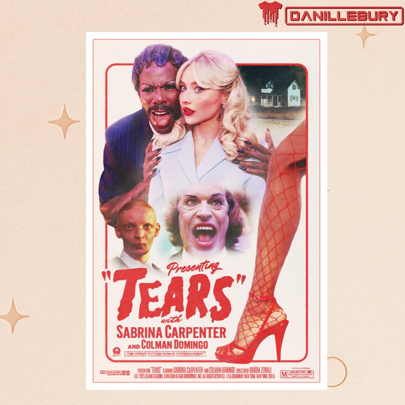 Sabrina Carpenter Tears Movie Style Jumbo Poster