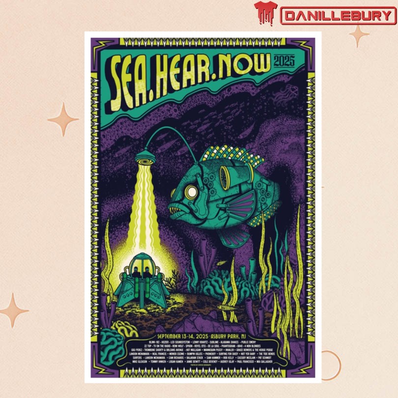 Sea.Hear.Now Sept 13-14 2025 Asbury Park NJ Tour Poster