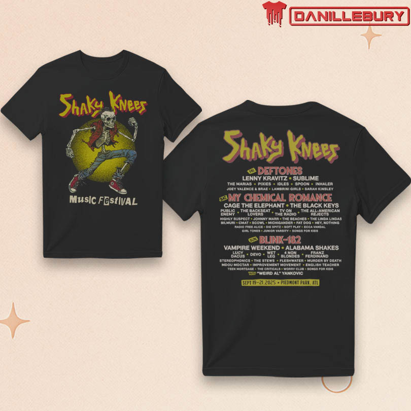Shaky Knees Festival Skeleton Punk 25 T-Shirt