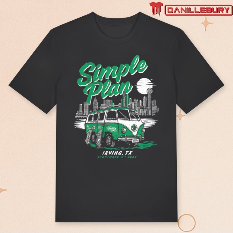 Simple Plan Irving TX 9 6 25 Event Shirt