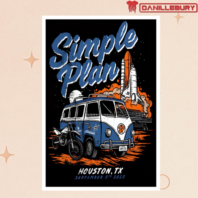 Simple Plan Sept 5 2025 Houston TX Posters