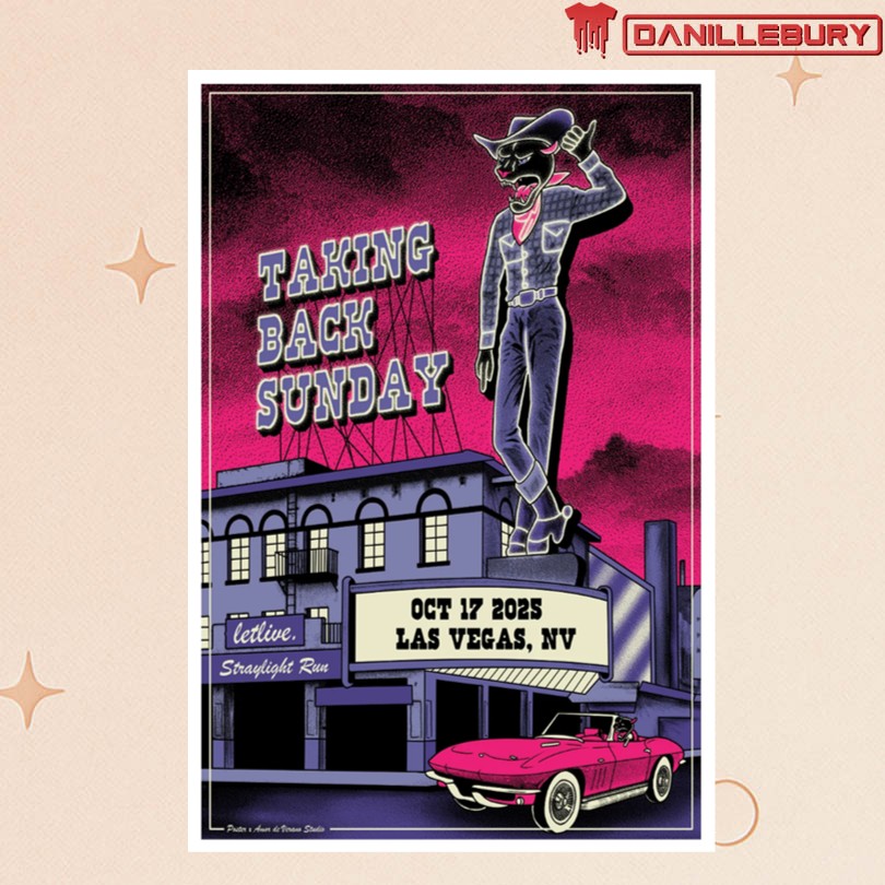 Taking Back Sunday Las Vegas NV 10 17 25 Event Poster
