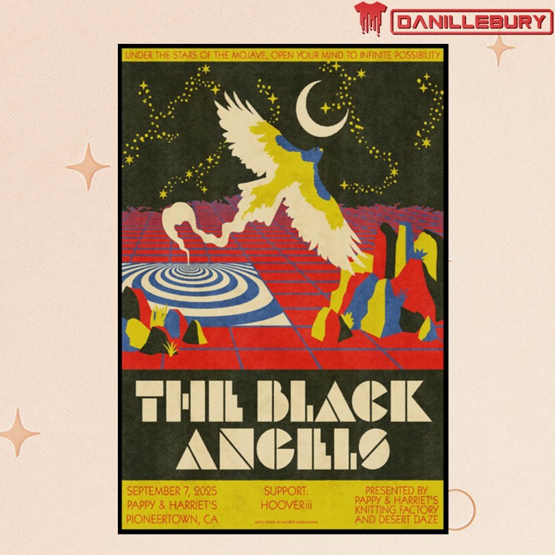 The Black Angels Pioneertown CA 09 07 2025 Tour Poster
