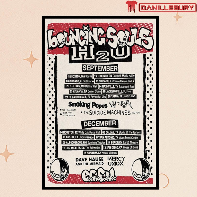 The Bouncing Souls Tour Poster 2025