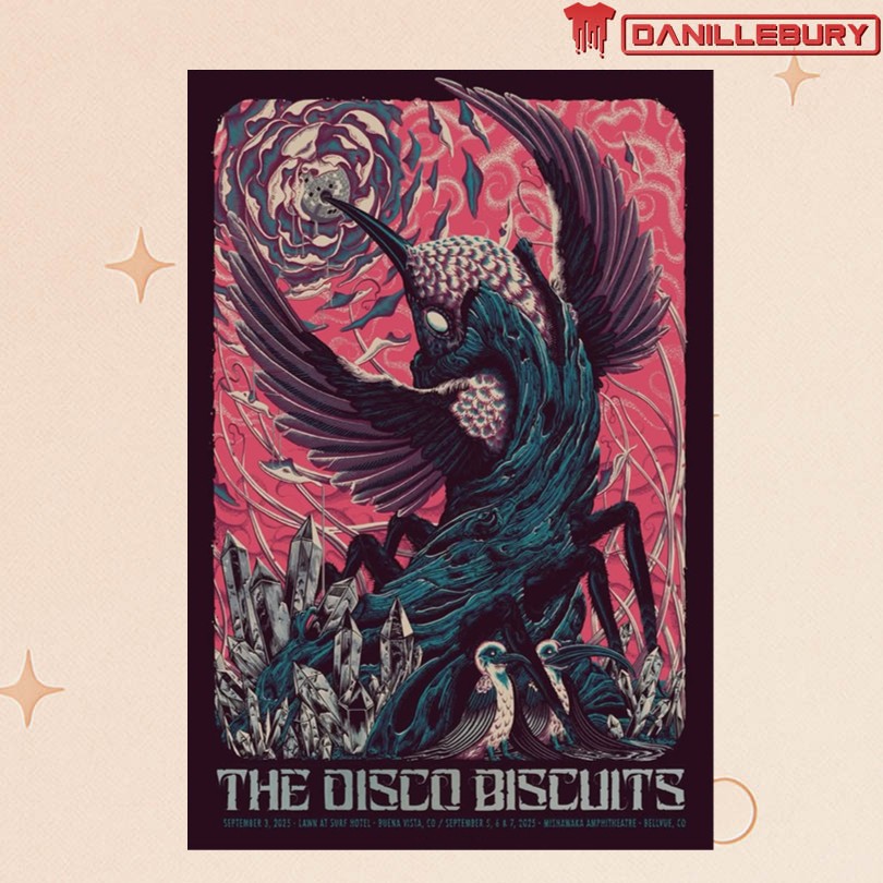 The Disco Biscuits Sept 5-7 2025 Mishawaka Amphitheater Bellvue CO Tour Poster