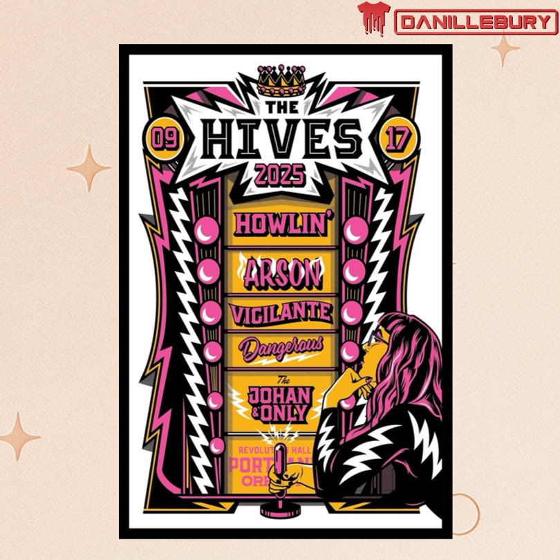 The Hives Sept 17 2025 Revolution Hall Portland OR Poster