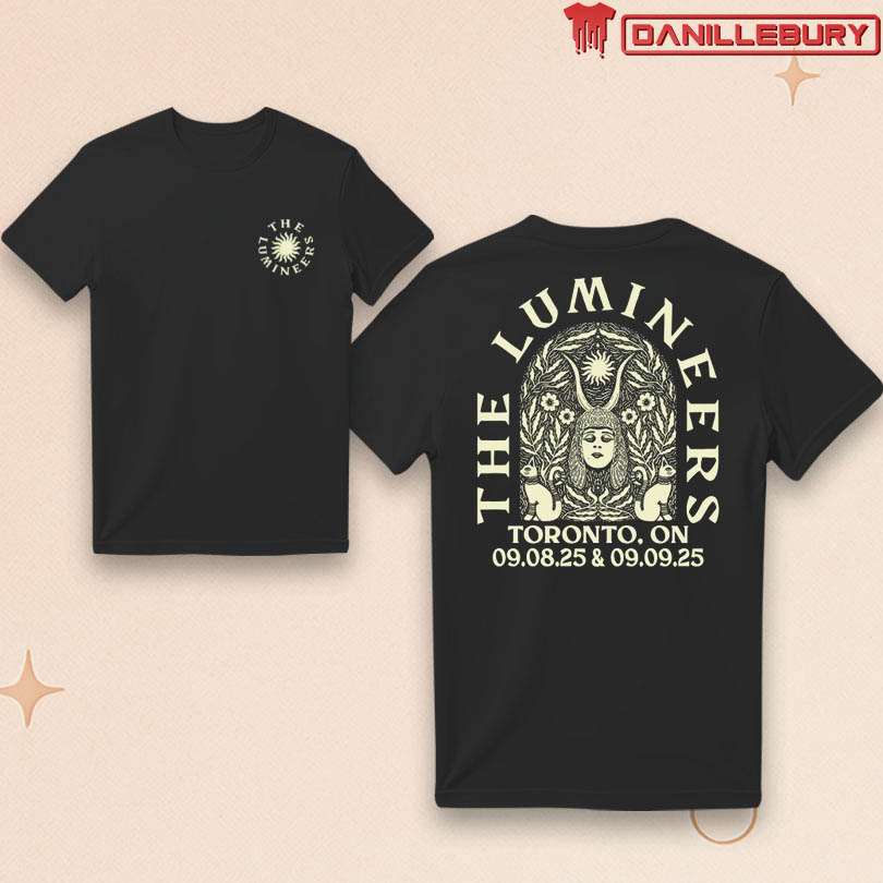 The Lumineers Toronto ON Sep 8 & 9 2025 Tour T-Shirt