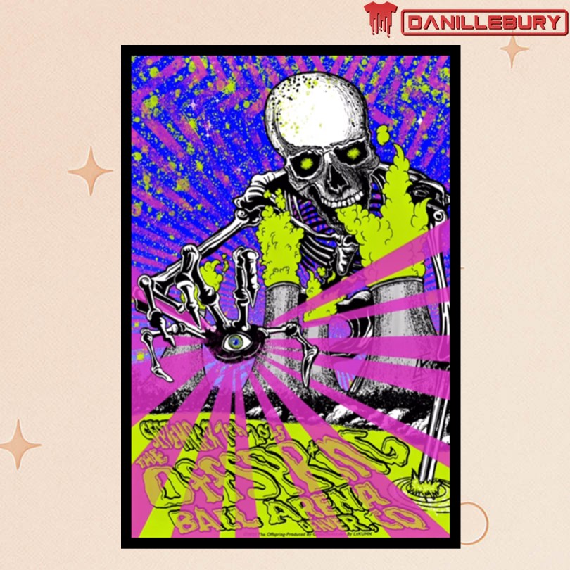 The Offspring Ball Arena Denver CO Sept 7 2025 Tour Poster