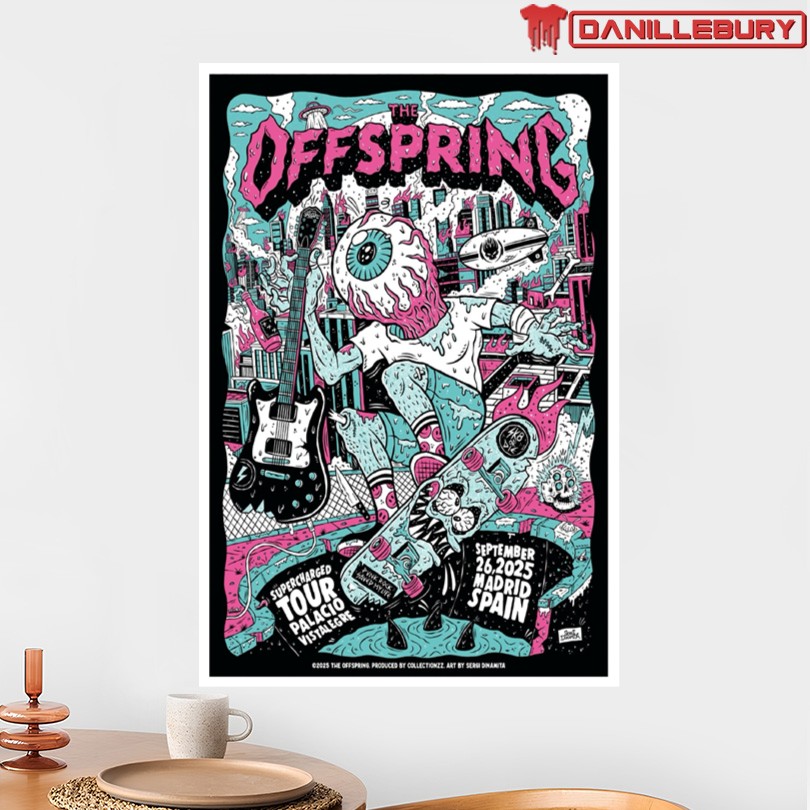 The Offspring Sept 26 2025 Madrid Spain Poster - Image 2