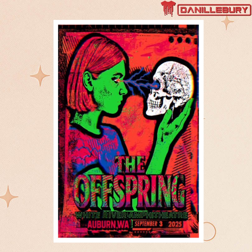 The Offspring Sept 3 2025 White River Amphitheatre Auburn WA Tour Poster