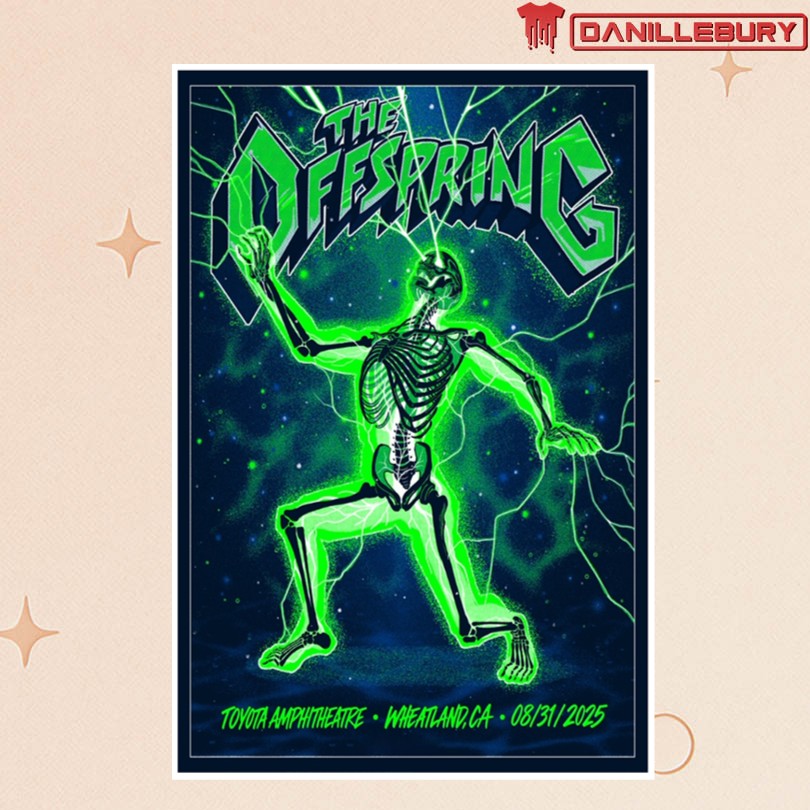 The Offspring Wheatland CA Aug 31 2025 Poster