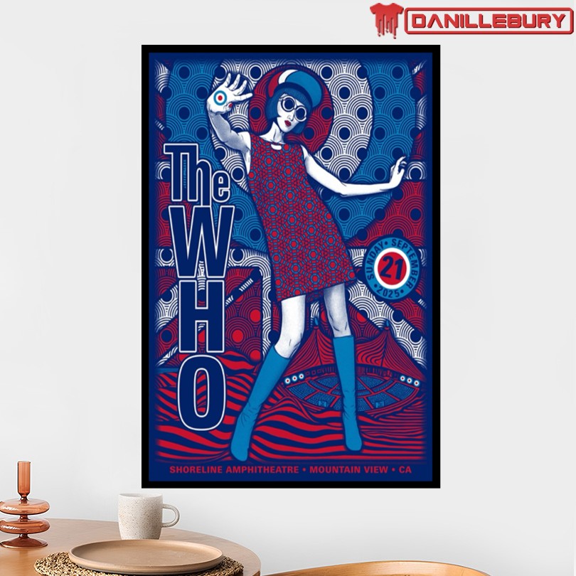 The Who Sept 21 2025 Mountain View CA Poster 2025 - Image 2