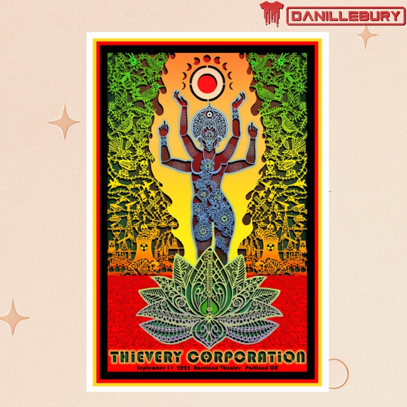 Thievery Corporation Sept 11 2025 Roseland Theater Portland OR Poster