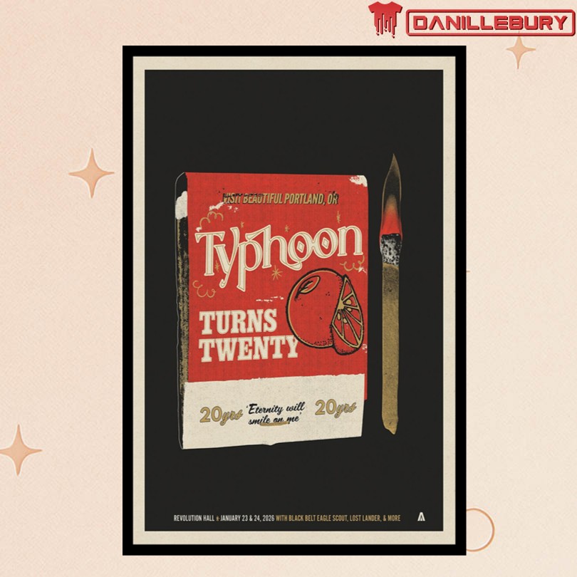 Typhoon January 23 2026 Revolution Hall Portland Poster