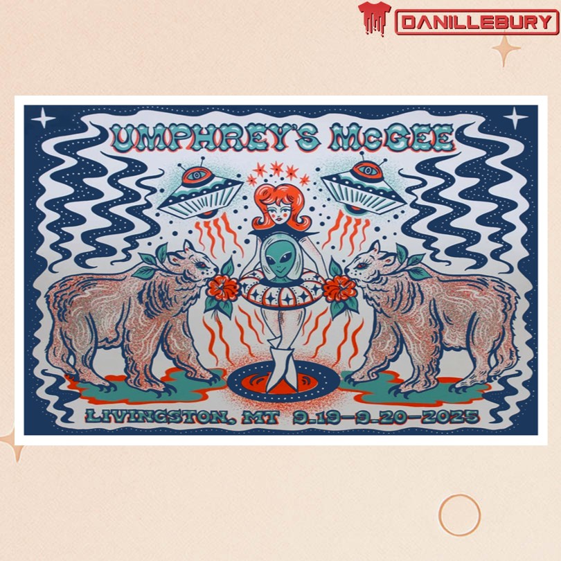 Umphreys McGee 09 19-20 2025 Livingston MT Tour Poster