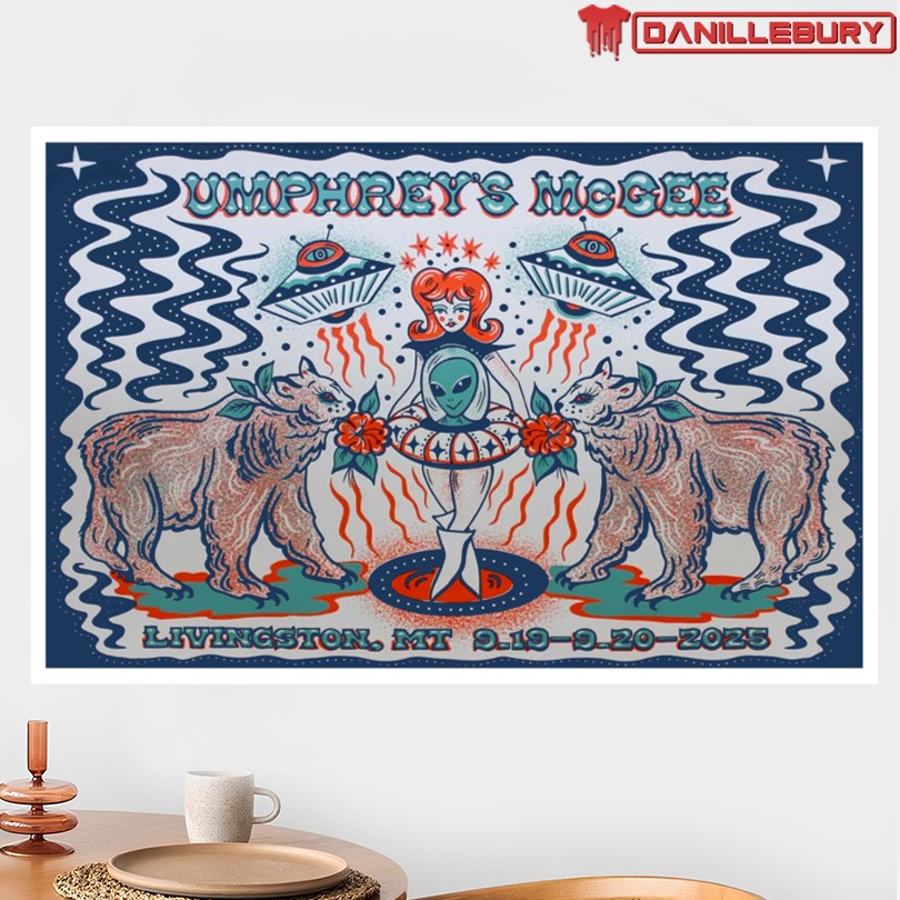 Umphreys McGee 09 19-20 2025 Livingston MT Tour Poster - Image 2