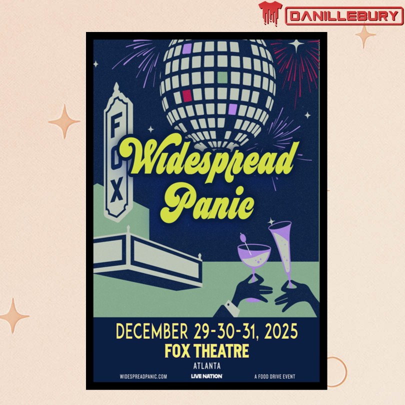 Widespread Panic Fox Theatre Dec 29-31 2025 Poster