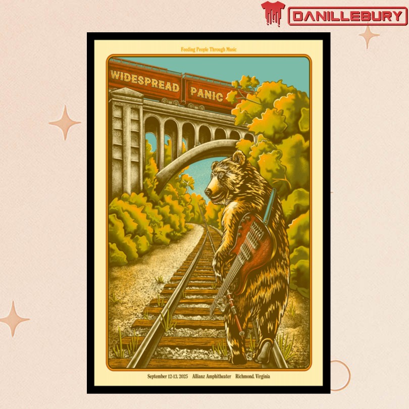 Widespread Panic Sept 12–13 2025 Allianz Amphitheatre Richmond VA Poster