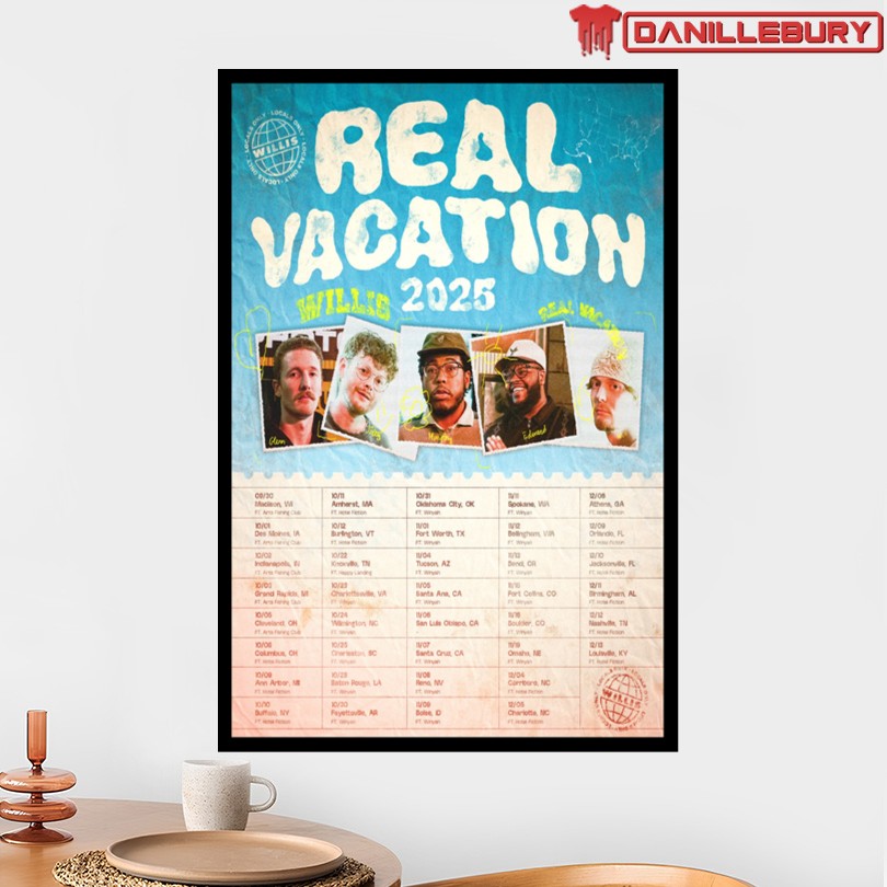 WILLIS Live Real Vacation Tour 2025 Poster - Image 2
