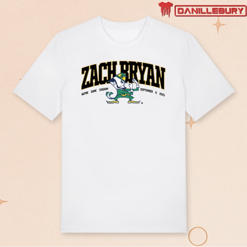 Zach Bryan Fighting Irish Sept 6 2025 T-Shirt
